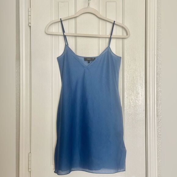 Theory bright blue v neck tank top size P - Picture 1 of 4